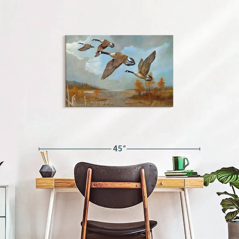 Brampt Canadian Geese, 20" H x 30" W