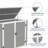 42 Cu. Ft. Outdoor Resin Storage Shed with Lockable Double Doors, UV-Resistant Weatherproof Cabinet