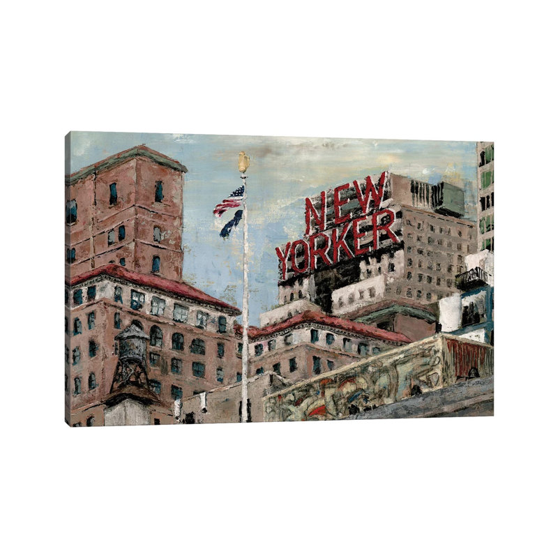 New Yorker by Marie Elaine Cusson - Wrapped Canvas Painting, 101.6 cm H x 66.04 cm W x 3.175 cm D