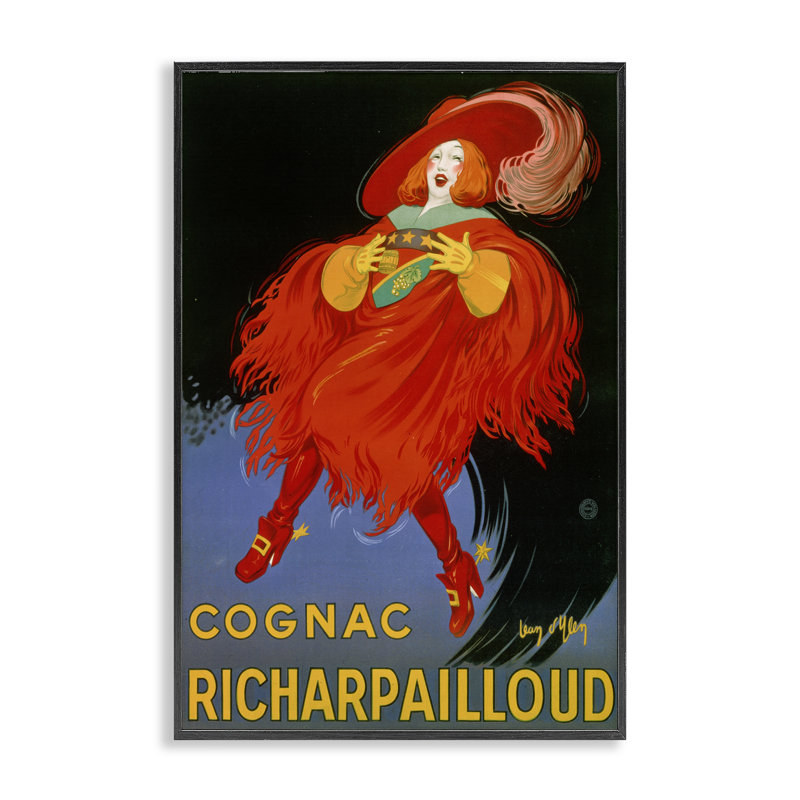 «Vintage Cognac», affiche giclée par Marcus Jules, H 18 po x l 12 po, Giclée encadrée noir minuit