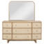 Ensemble de commode 9 tiroirs et miroir Contemporary Coastal