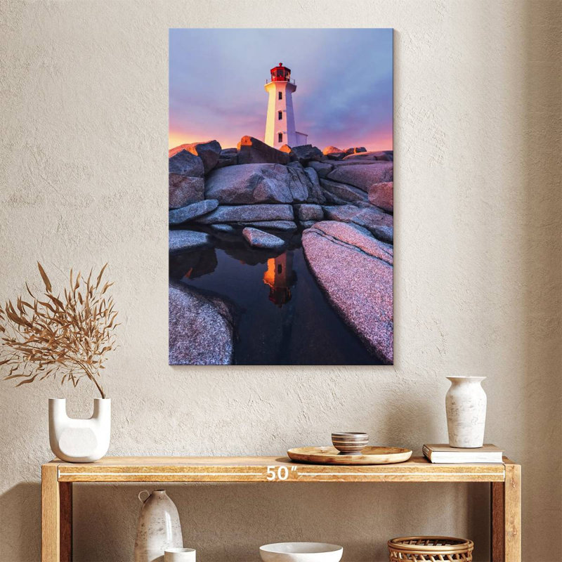 Aletra Peggys Point Lighthouse Vista, 39" H x 26" W