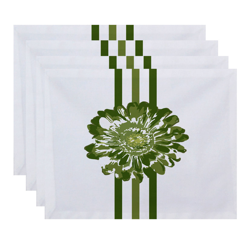Ensemble de napperons 4 pièces Mccroskey, Vert