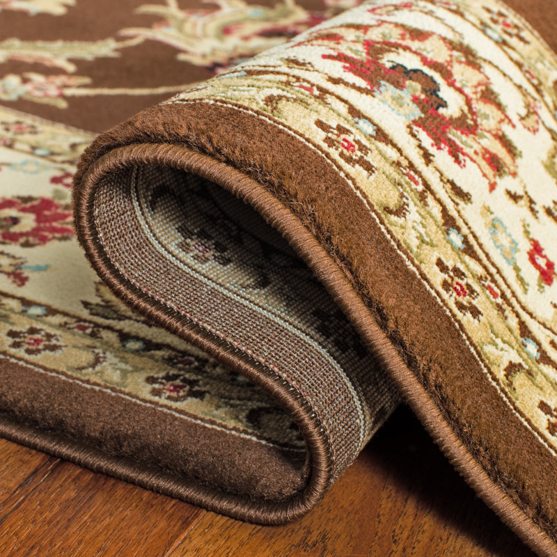 Klose Oriental Brown Area Rug, Square 6'7"