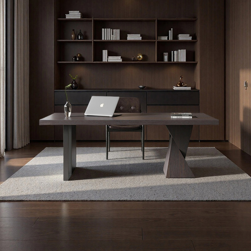 Bureau simple et élégant, H 29,53 po x l 62,99 po x P 27,56 po