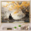 Décoration murale bouddhisme gris et jaune II - Bouddhisme-91509120-119711832-91509119