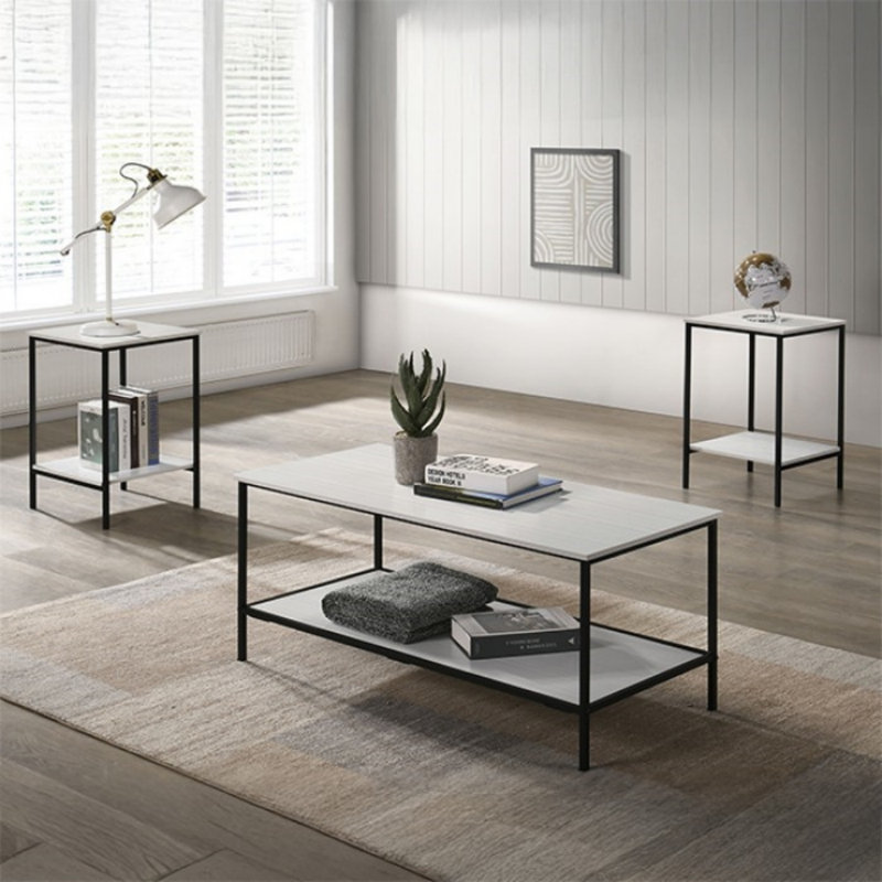 Moore 3-piece Pack Coffee Table Set, White