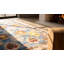 Decorative Sky Blue Color Antique Tribal Allover Design Cotton Area Rug