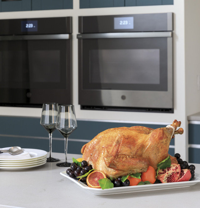 GE Profile Smart Appliances Built-in 26.75" Self-Cleaning Convection Electric Double Wall Oven