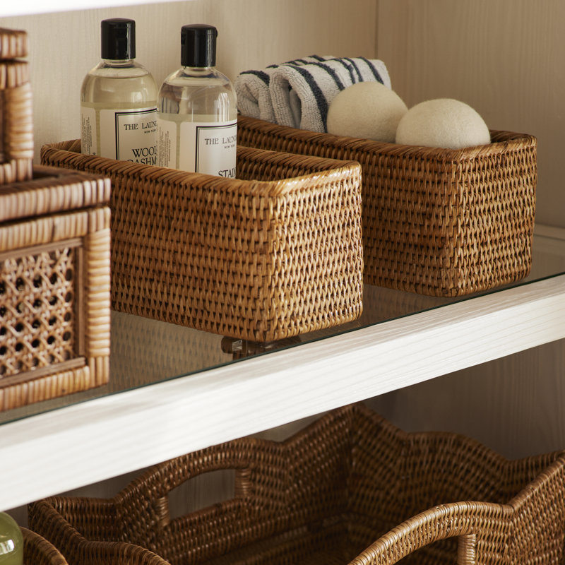 Birch Lane™ Albina Decorative Basket, Honey Brown