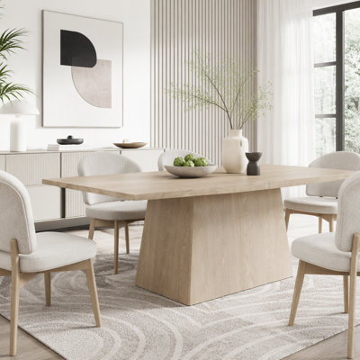 82 Inches Lowell Pedestal Dining Table