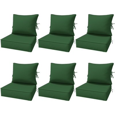 6.5″ Outdoor Replacement Cushion Set, Deep Seating Seat / Back Cushion Set