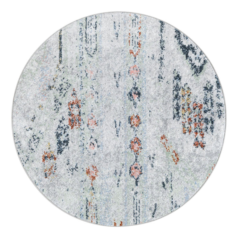 Massie Abstract Indoor Rug, Round 3'3"