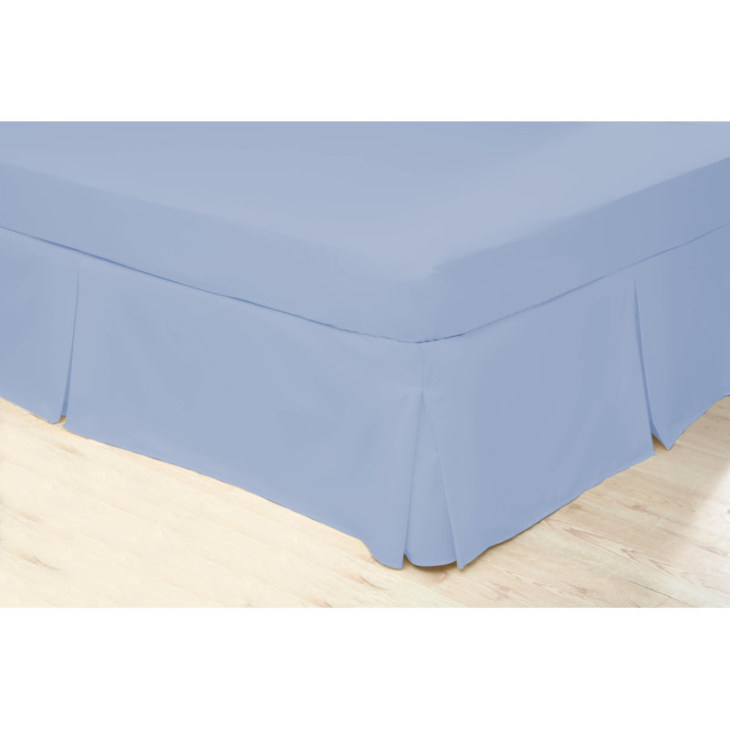 200 TC 50/50 Percale Polycotton Tailored Bed Skirt, Ivory, King (5')