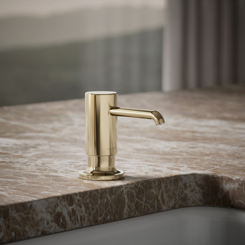 Purist Soap/Lotion Dispenser, Vibrant French Gold