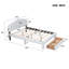 Grand lit plateforme tapissier Teddy