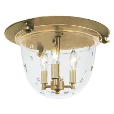 Juin Glass Flush Mount