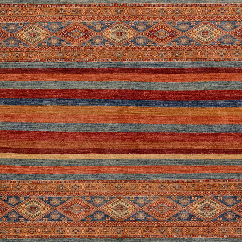 Tapis abstrait moderne 2861, Carré 5 pi
