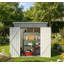 Remise de rangement extérieure en métal pour outils de jardin-125898108
