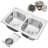 33.13'' L Double Bowl Stainless Steel Kitchen Sink