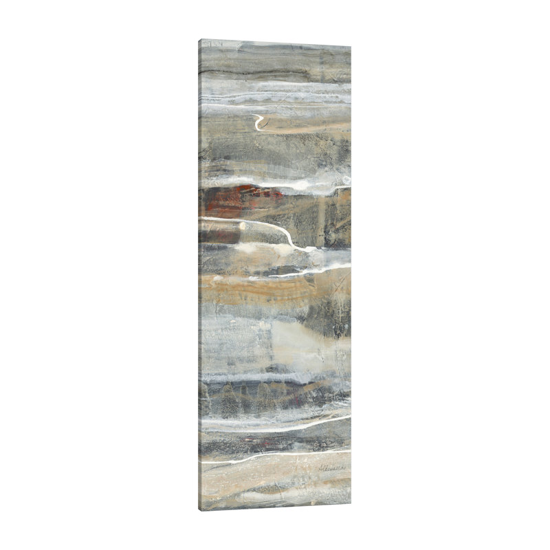 "Spring Stream IV", toile tendue par Albena Hristova, H 54 po x l 18 po x P 1,5 po