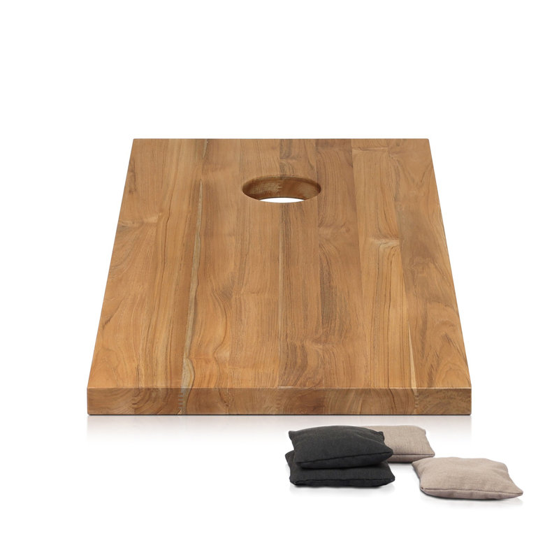 Outdoor Bag Toss Set-Aged Natural Teak