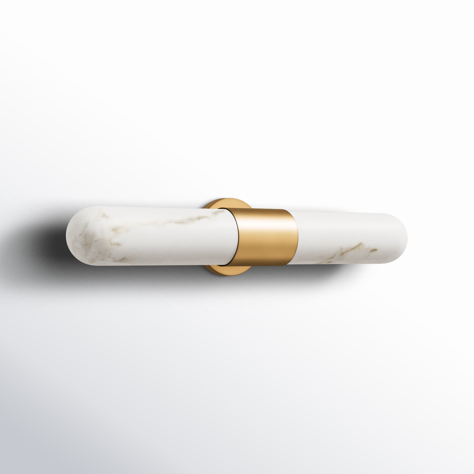 2 Light Alabaster Dimmable LED Bath Bar, Heritage Brass