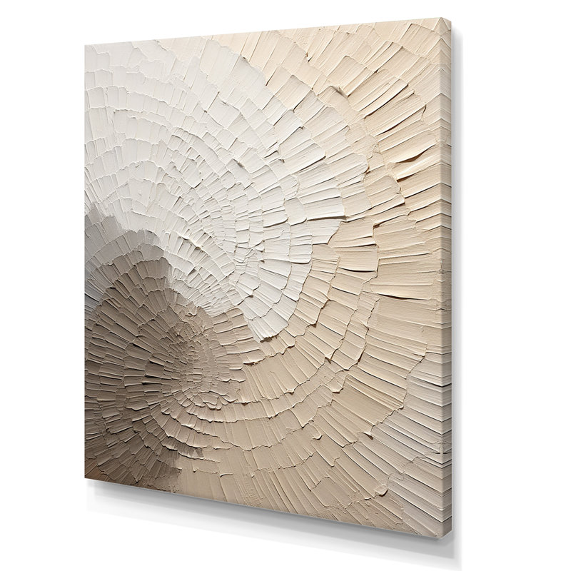 Graceful Minimalism Beige Muted Art - Minimalism Wall Art, 44" H x 34" W, Wrapped Canvas, No Frame