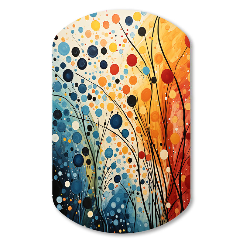 «Li», art mural moderne asymétrique en métal Mid Century III Dual Century, H 31 po x l 19 po x P 1 po