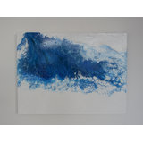 'Cascading Surf' - Wrapped Canvas Painting Print