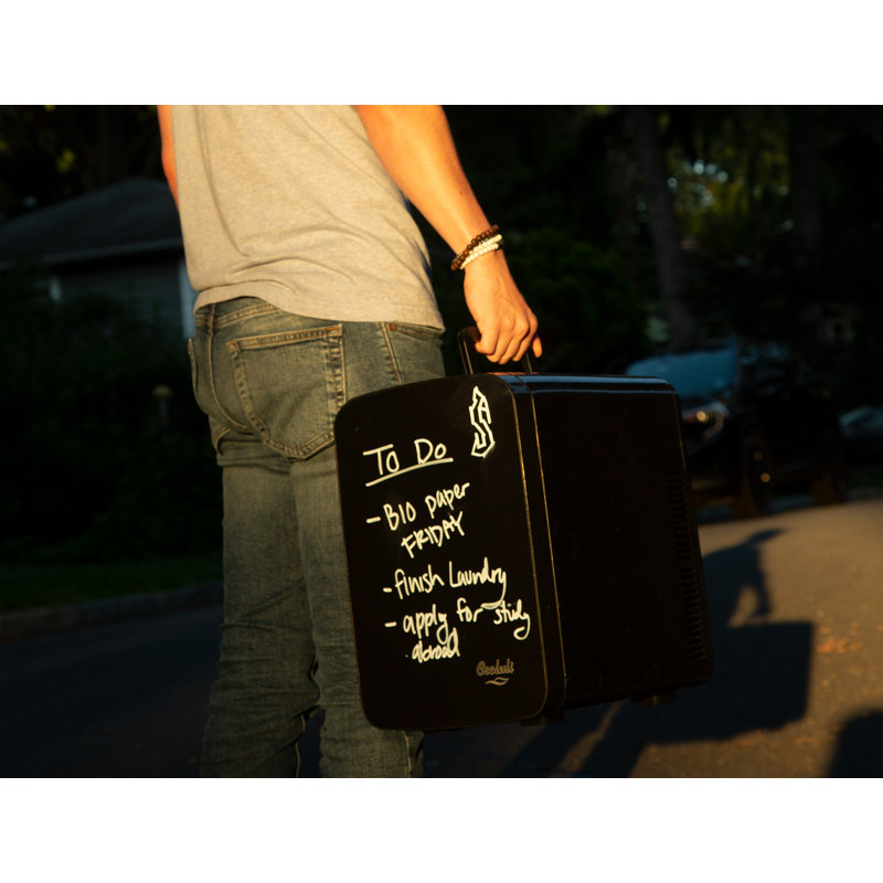 Compact Black Chalkboard Portable Mini Fridge