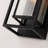 Polikron Classic Outdoor Wall Sconce 1 Light with Dusk to Dawn in Matte Black Rectangular-957323256
