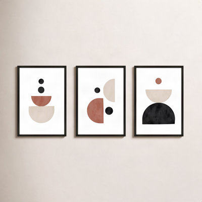 Geometric Shapes 3-Piece Print Set