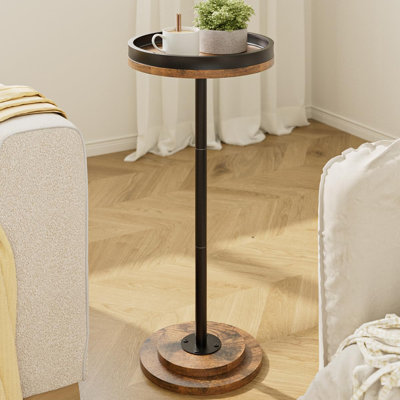Table d'appoint ronde en métal