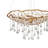 Laguna 4-Light Modern Chandelier with Glass Water Droplets by Lisa McDennon