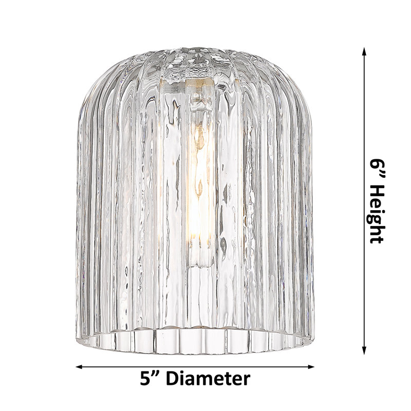 Downtown Urban - Franklin - 1 Light 5" Wall-mounted Sconce - Deco Swirl Shade, Polished Nickel, Light Smoke