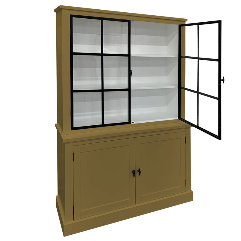 Avangelia Display Cabinet, Green Brown