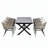 Versatile Alfresco Dining Set with Expandable Table and Comfortable Chairs