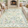 Kaldi Oriental Botanical Floral Machine Washable Area Rug with Non-Slip Backing for Living Room, Dining Room, Bedroom