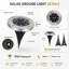 Solar Ground Lights 8 LED Garden Waterproof Disc Light Outdoor Pathway Light for Lawn Deck Walkway-61129451