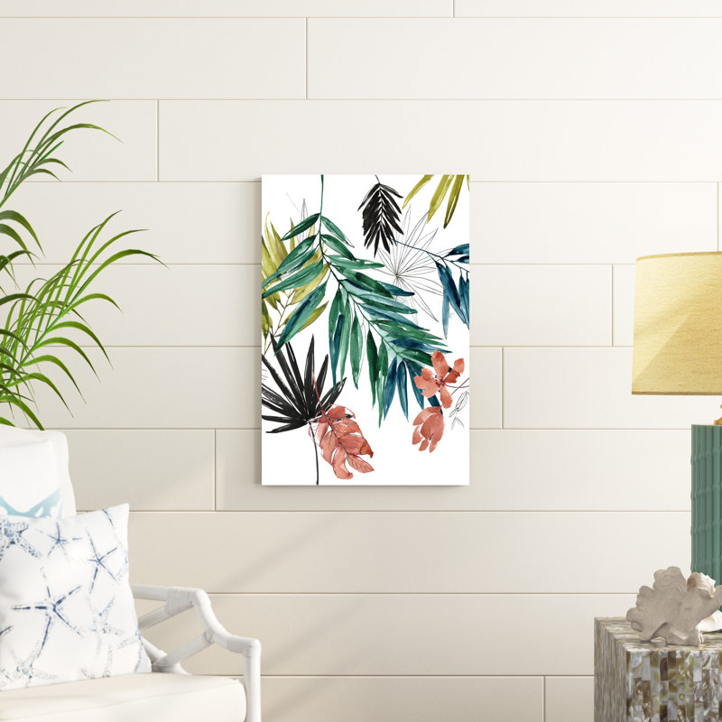 Composition tropicale II, H 30 po x l 20 po x P 1,25 po