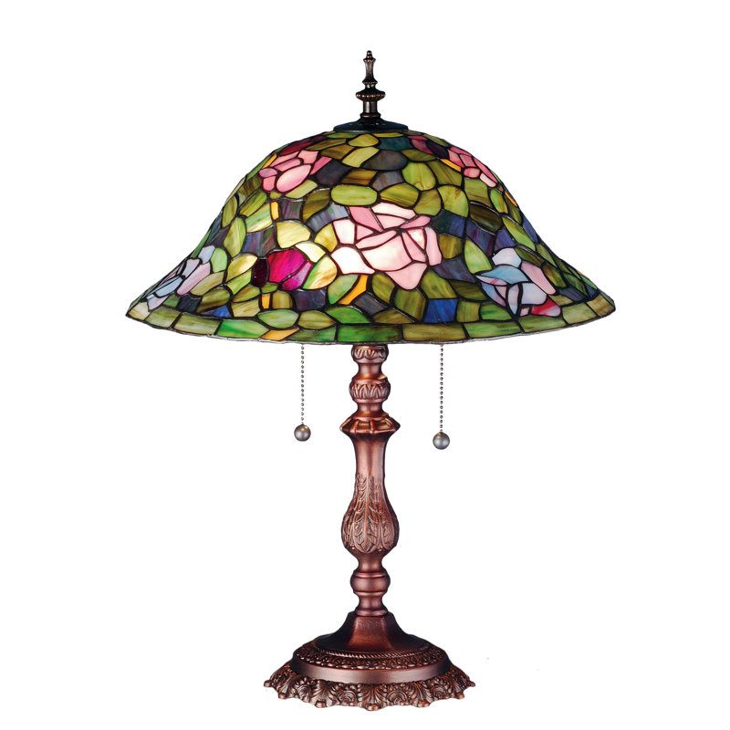 Metal Table Lamp, 19" H x 16" W x 16" D