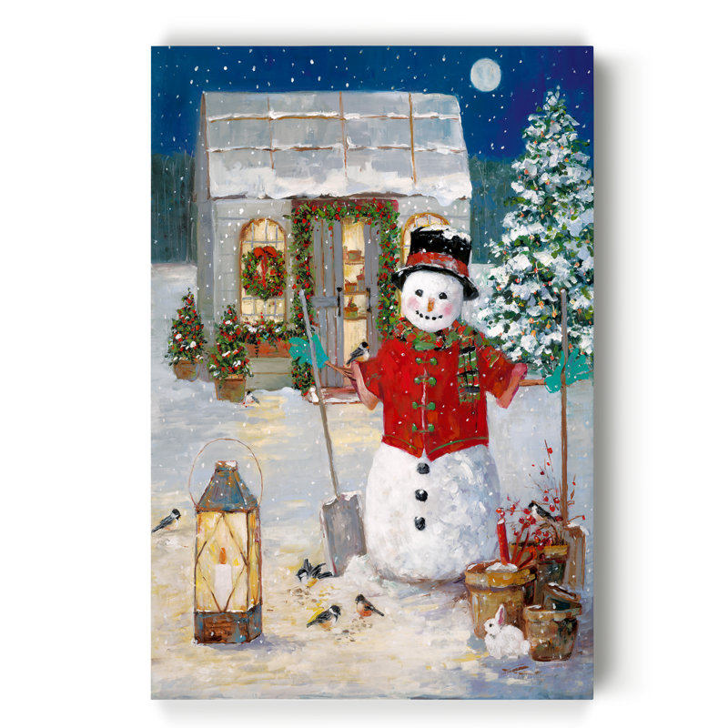 «Holiday Garden» par Parvez Taj - reproduction sur toile tendue, H 27 po x l 18 po x P 1 po