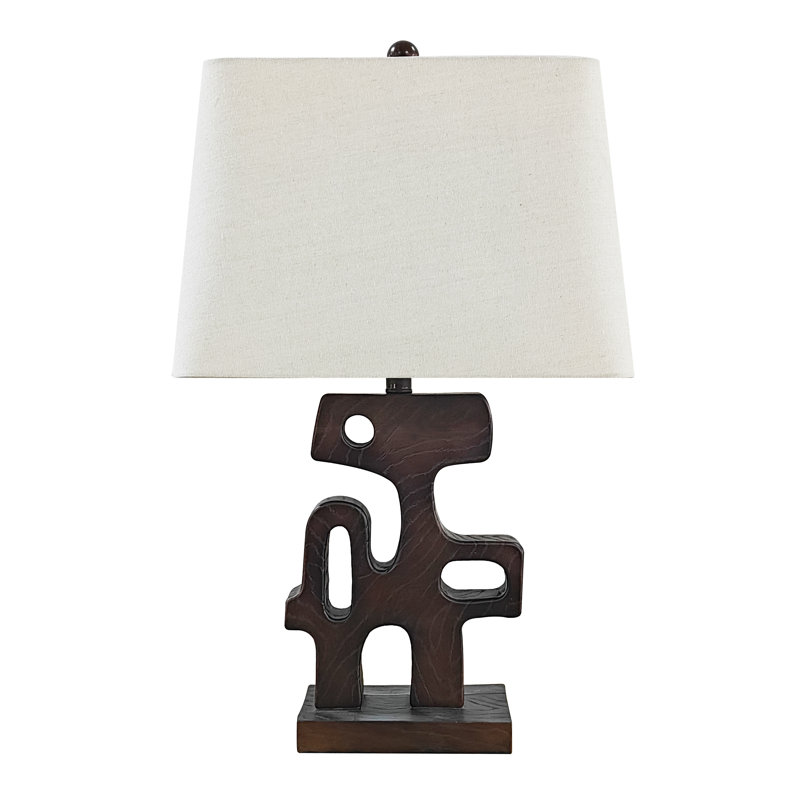 Amara Modern Abstract Wood Table Lamp