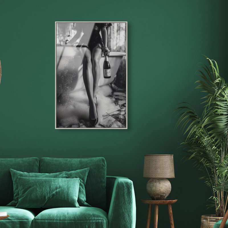Bubbly Midnight High-Gloss Frameless Acrylic Glass Wall Art Fashion Print by Oliver Gal, Ready to Hang, 10 x 15, 25"H x 37"W
