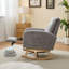 Chaise berçante avec pieds en bois massif, chaise berçante Modern