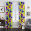 Panneau de rideau simple semi-transparent floral-1467948207