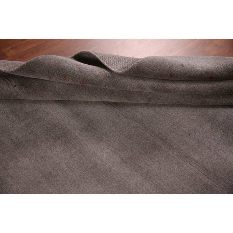 Tapis gris Gabbeh 8 x 10