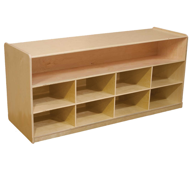 Unité de rangement basse avec plateaux, Aucun panier inclus, Non