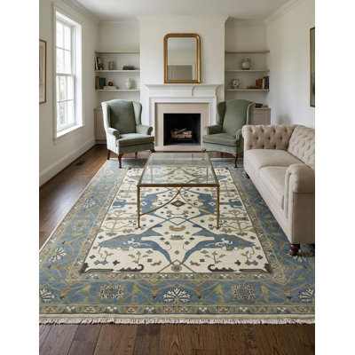Tapis oriental floral Oushak 9X12